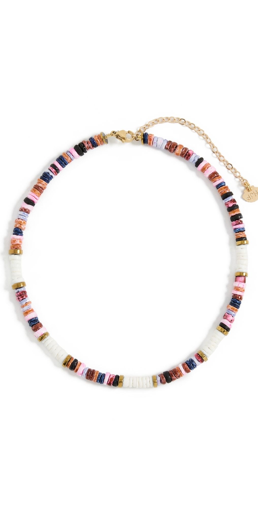 Hijas de Puka Multi Color Dyed Sea Shell Puka Necklace Multi Color One Size