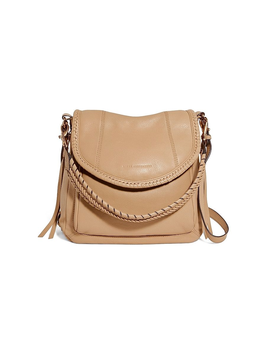 Women's All For Love Leather Zip Convertible Shoulder Bag - Camel