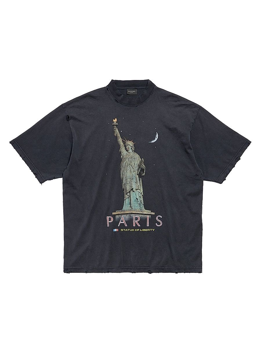 Men's Paris Liberty Medium Fit T-Shirt - Black - Size XL