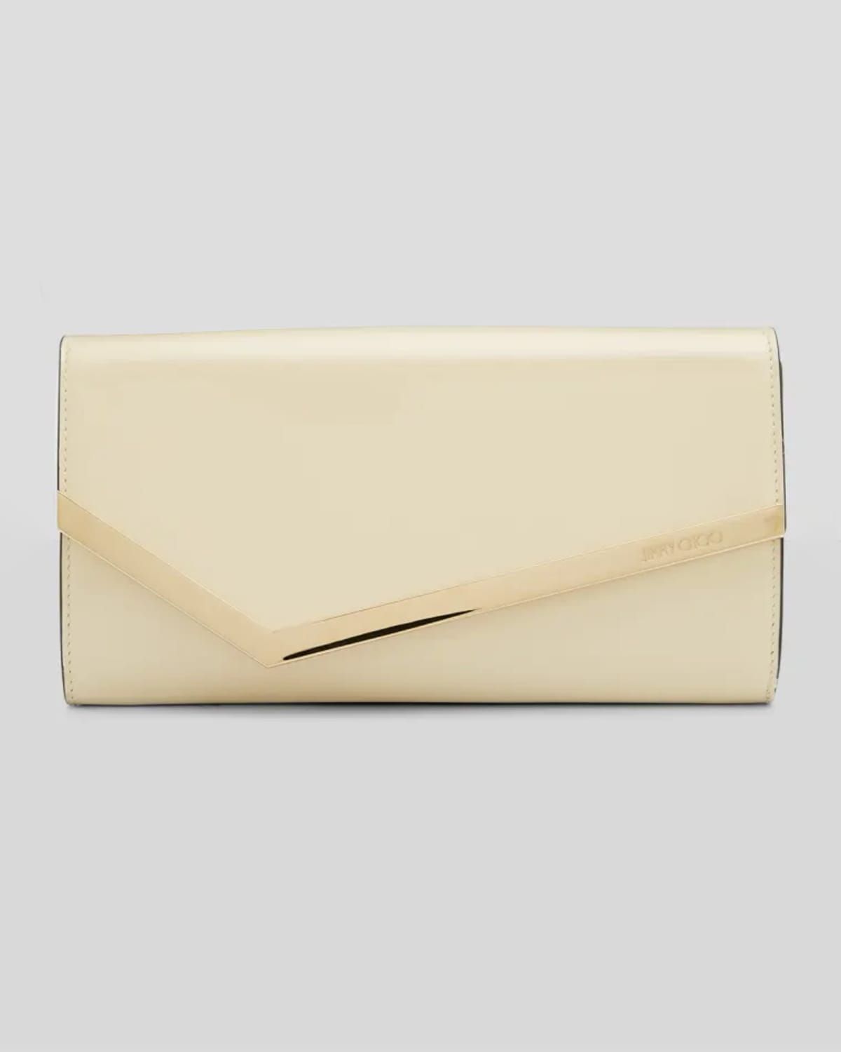 Emmie Flap Patent Leather Clutch Bag