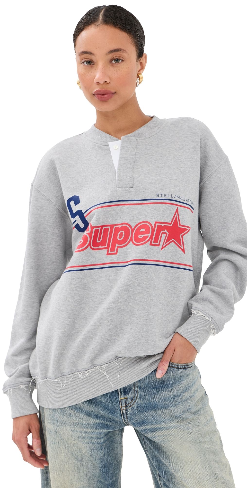 Stella McCartney Superstar Sweatshirt Grey Melange S