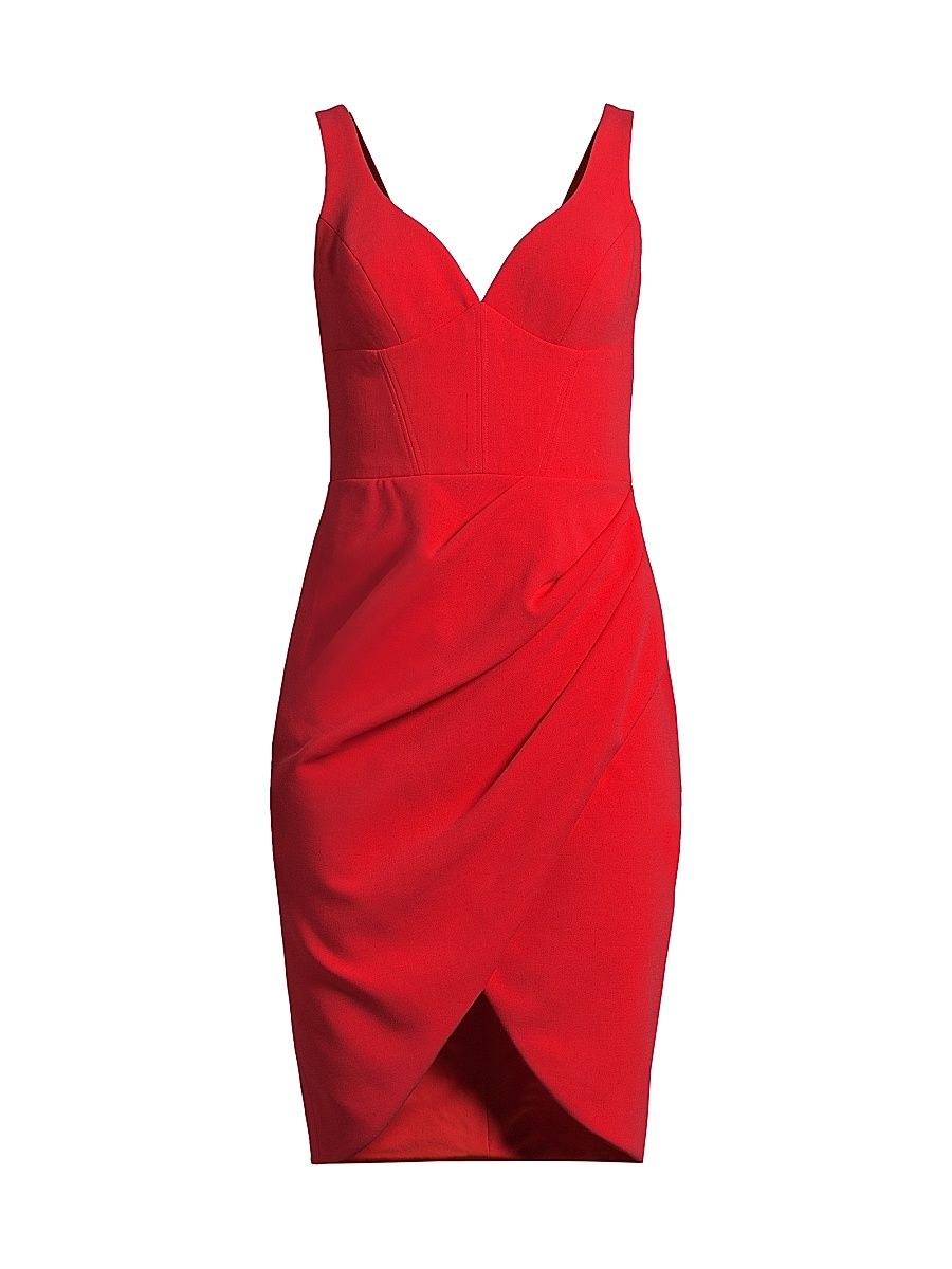 Women's Curtis Gathered Sheath Dress - Sunset Coral - Size 10