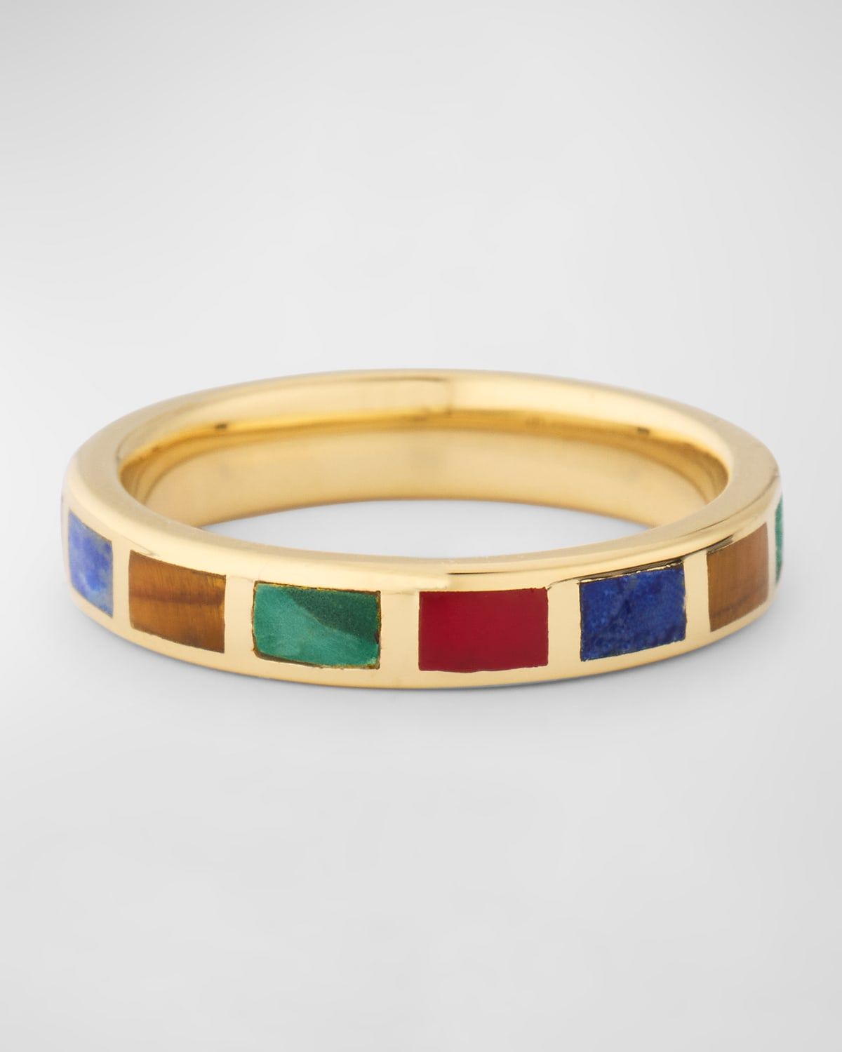 Dash Rectangle Gemstone Ring