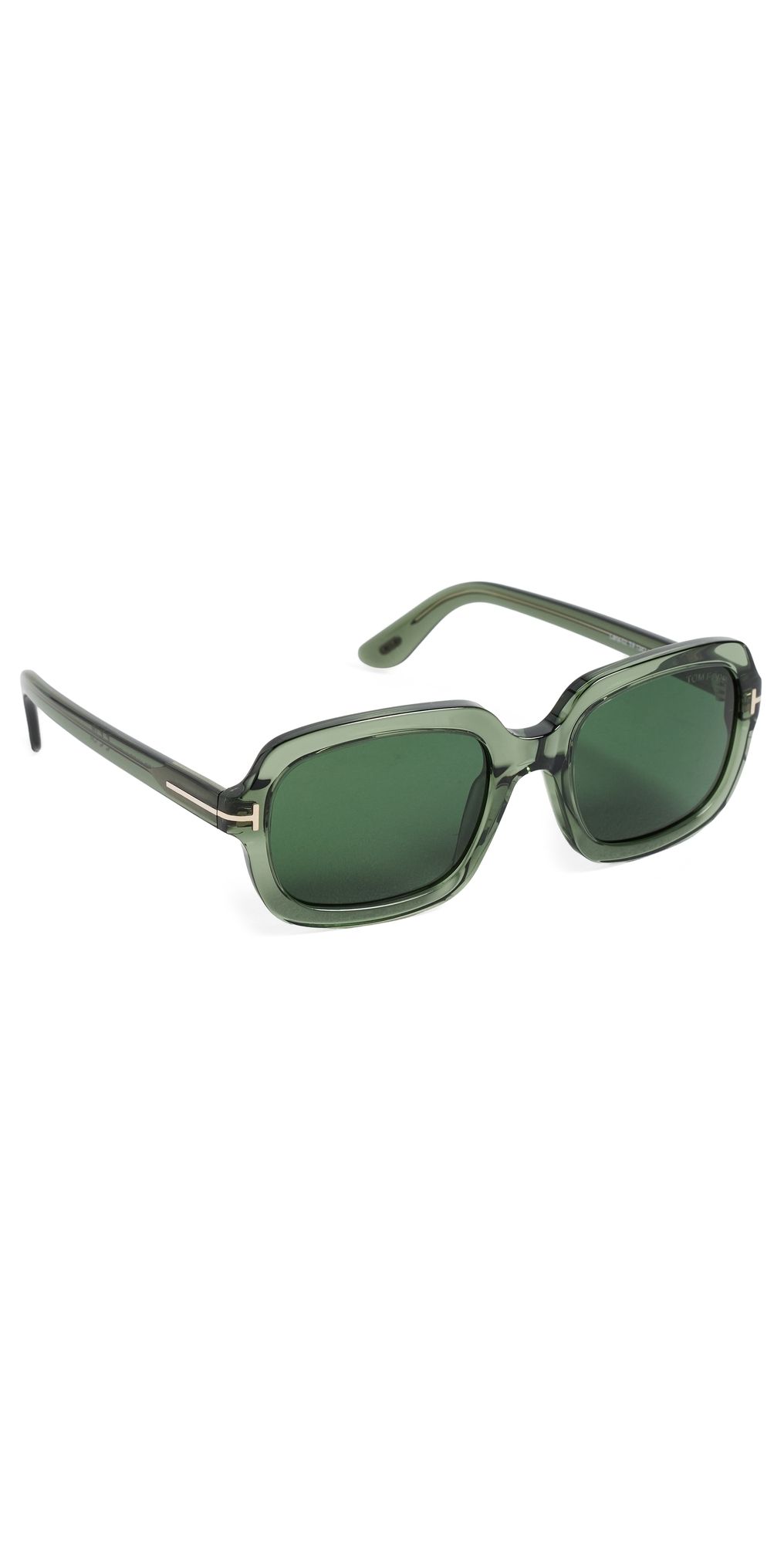 Tom Ford Lana 02 Sunglasses Shiny Transpartent Sage Green One Size