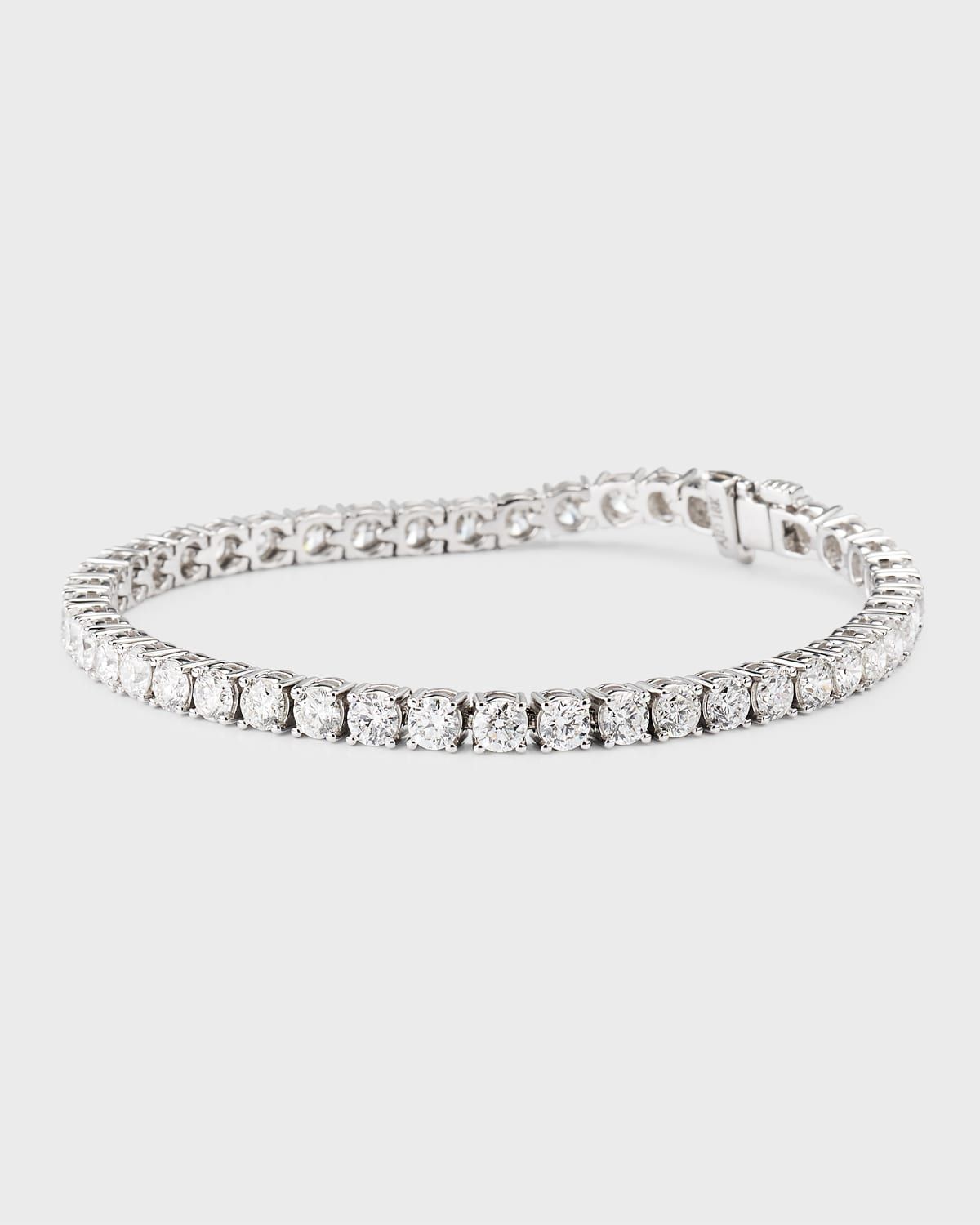 18k White Gold Diamond Tennis Bracelet, 8.55tcw, 7"L