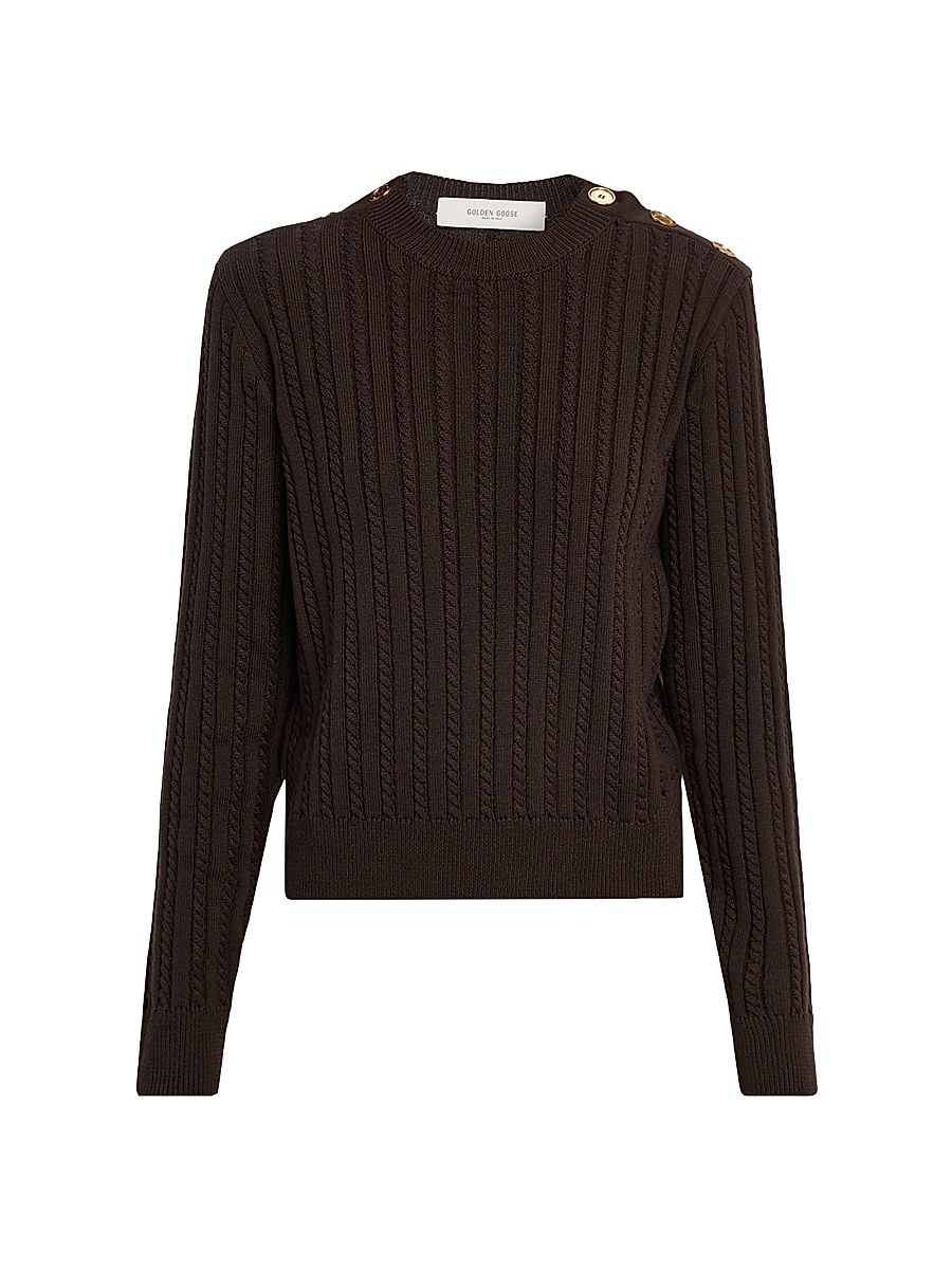 Women's Journey Ofra Cable-Knit Sweater - Brown - Size XXS