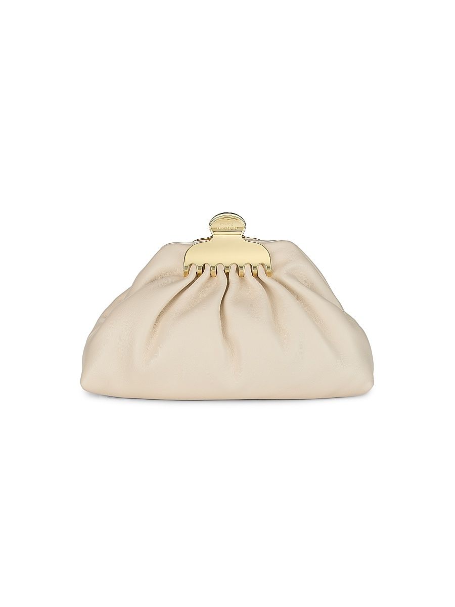 Women's The Small Claw Clip Clutch - Ivory
