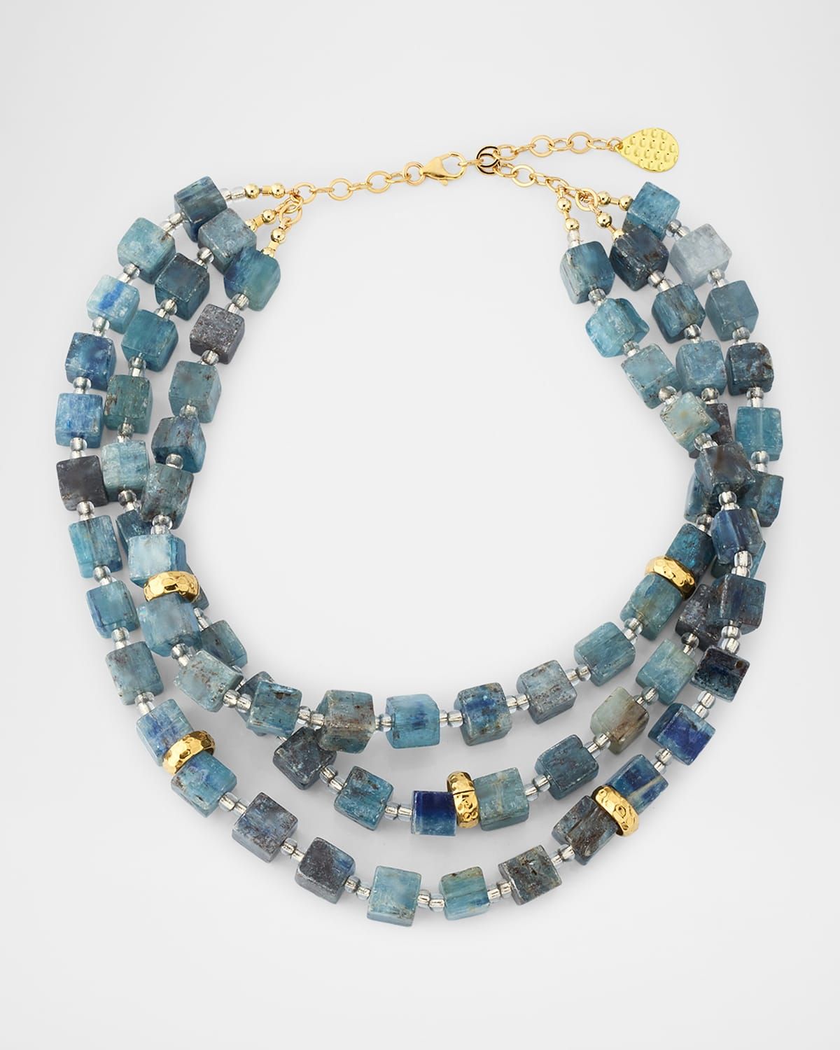 Natural Blue Kyanite Multistrand Necklace