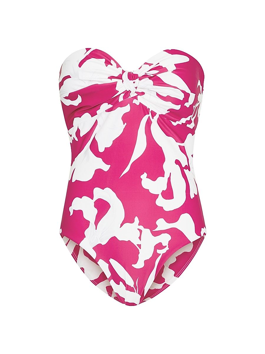 Women's Lily One-Piece Swimsuit - Pink Ecru - Size Large
