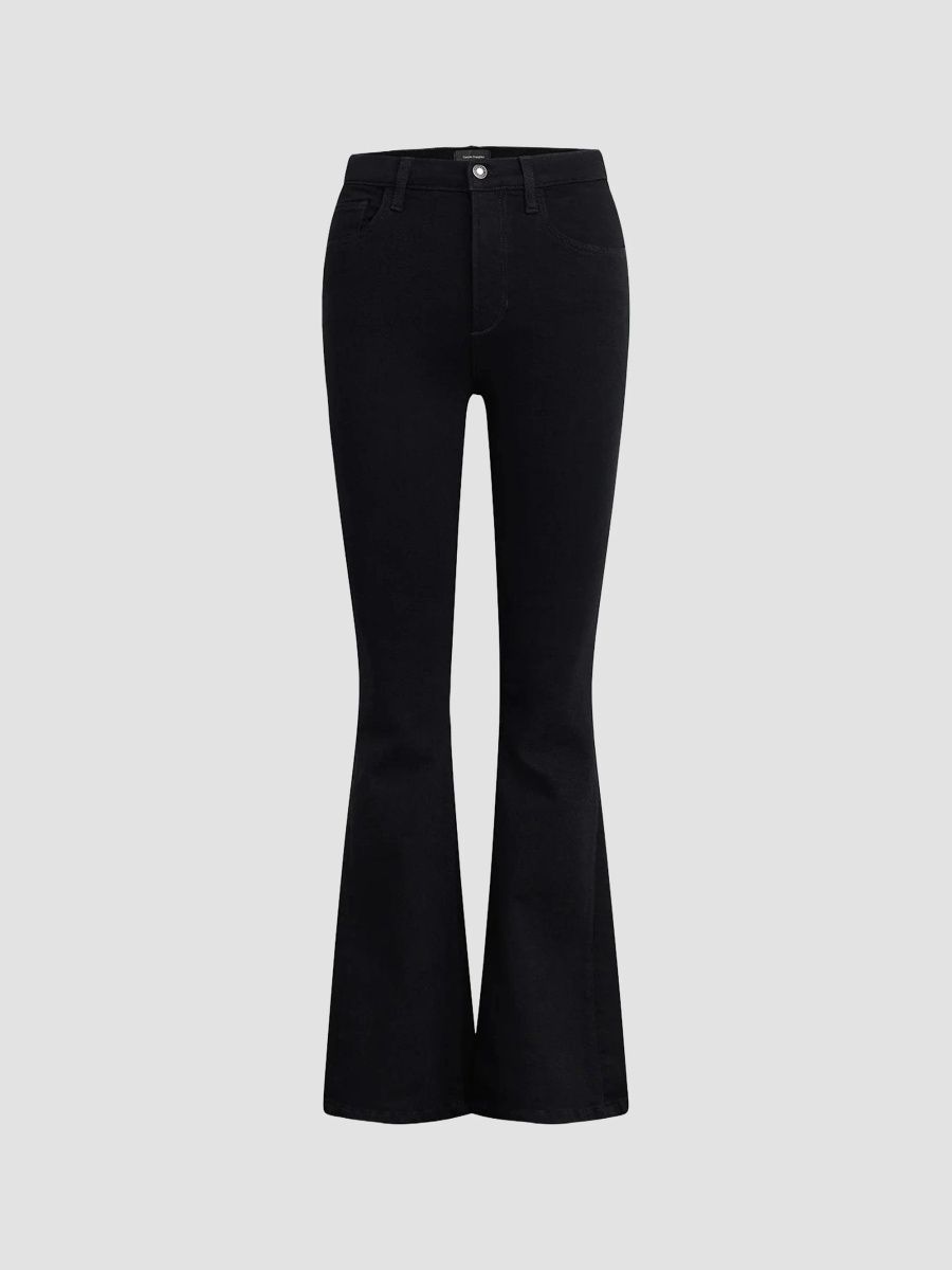 Favorite Daughter Women's The Valentina Super High-Rise Flare Jeans - Vintage Roscoe - Size 23