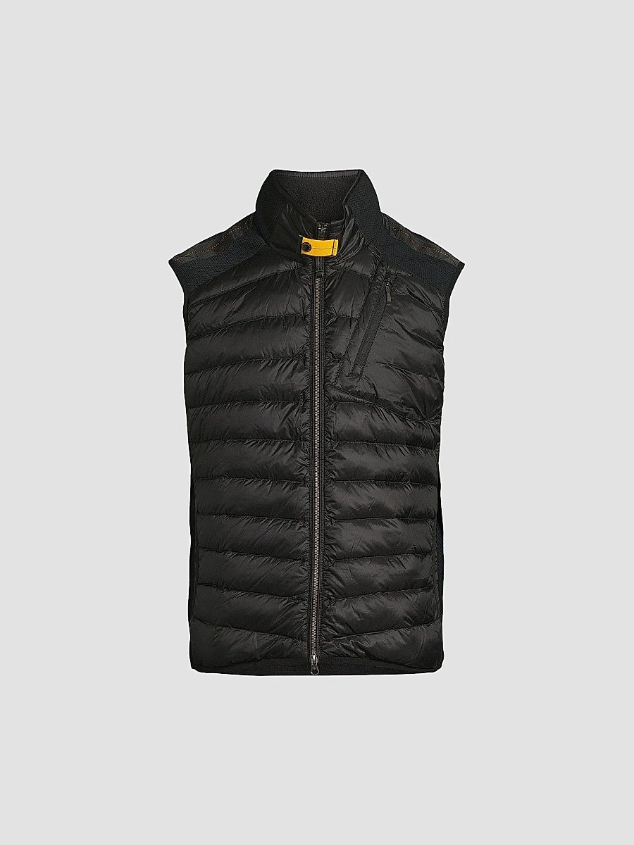 Parajumpers Men's Zavier Stand-Collar Slim-Fit Puffer Vest - Black - Size Large