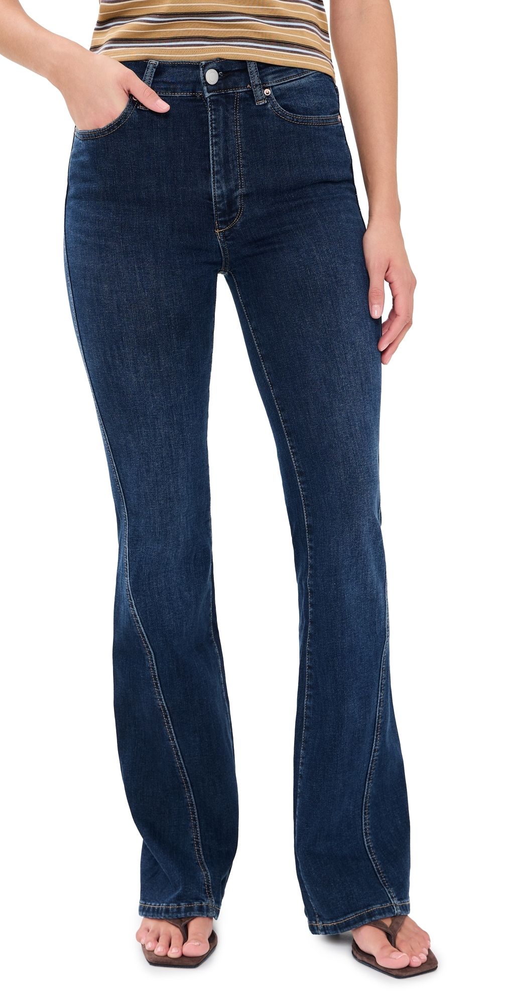 DL1961 Bridget Boot Instasculpt Jeans Breeze Seamed 31