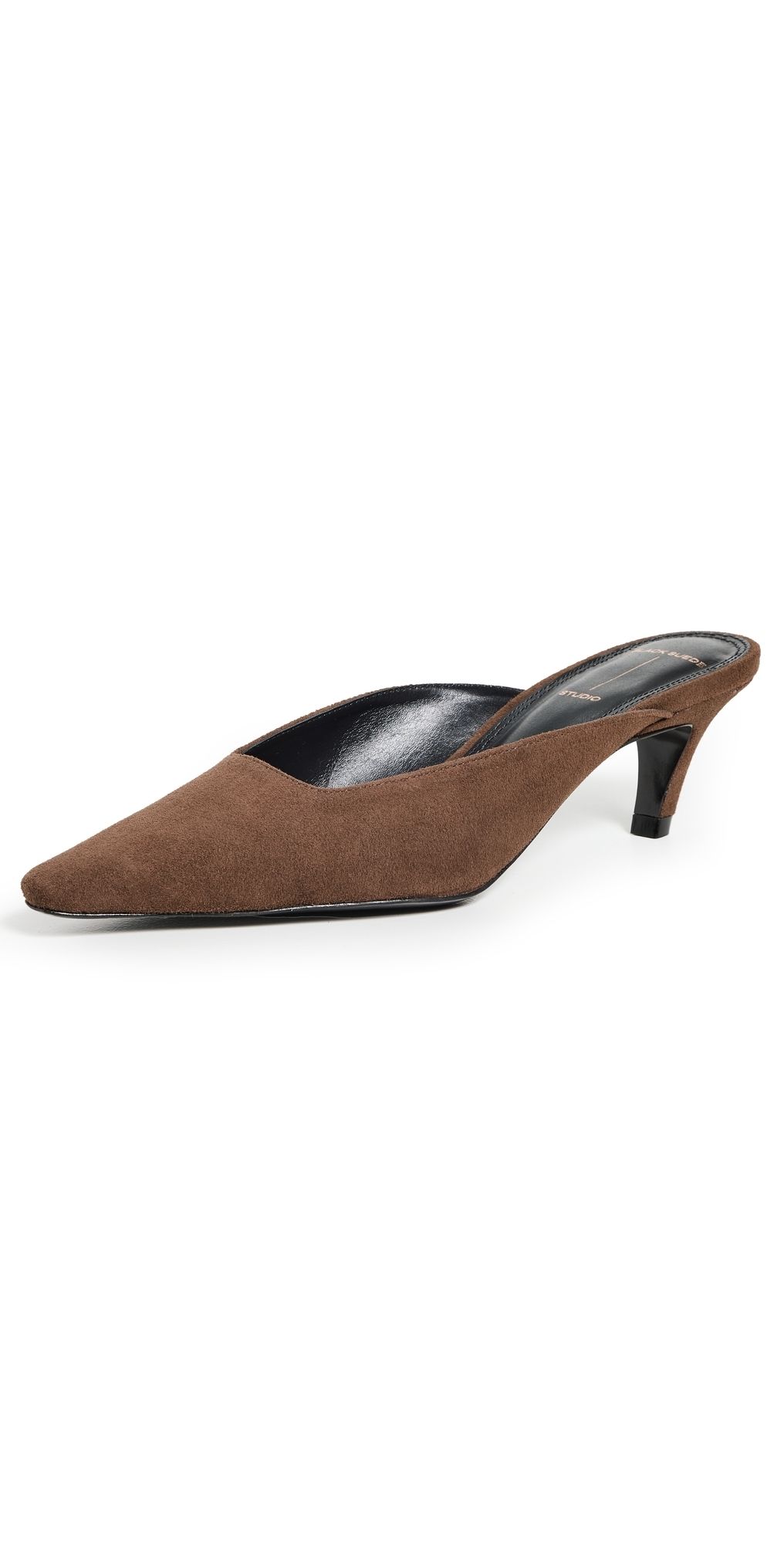 Black Suede Studio Logan Pumps 50mm Brown 38