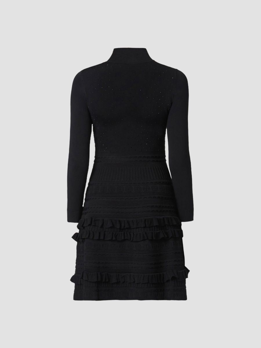 Shoshanna Women's Joie Embellished Mini Dress - Jet - Size XL