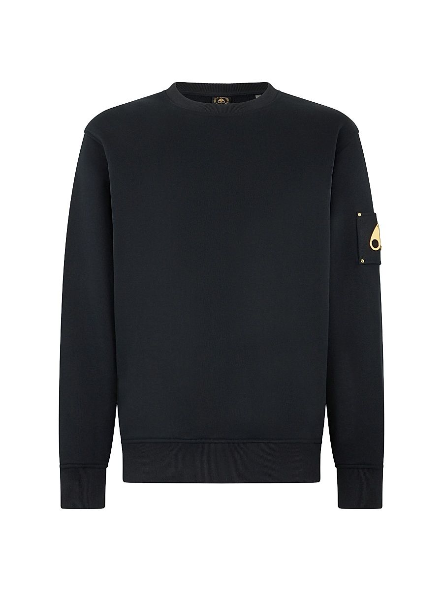 Men's Interlock Sportswear Snyder Cotton Regular-Fit Sweatshirt - Black - Size XL