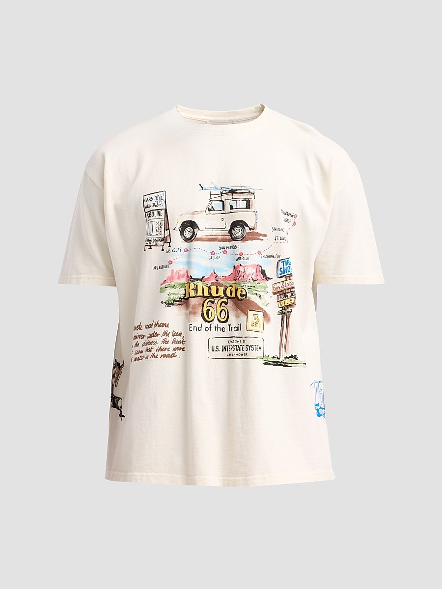 Men's Highway One T-Shirt - Vintage White Multi - Size XXL