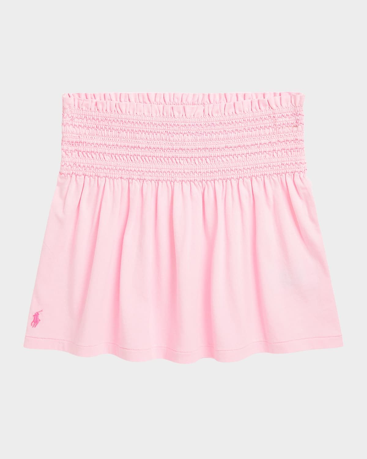 Girl & apos;s Jersey Smocked-Waistband Ruffle Skirt, Size S-XL