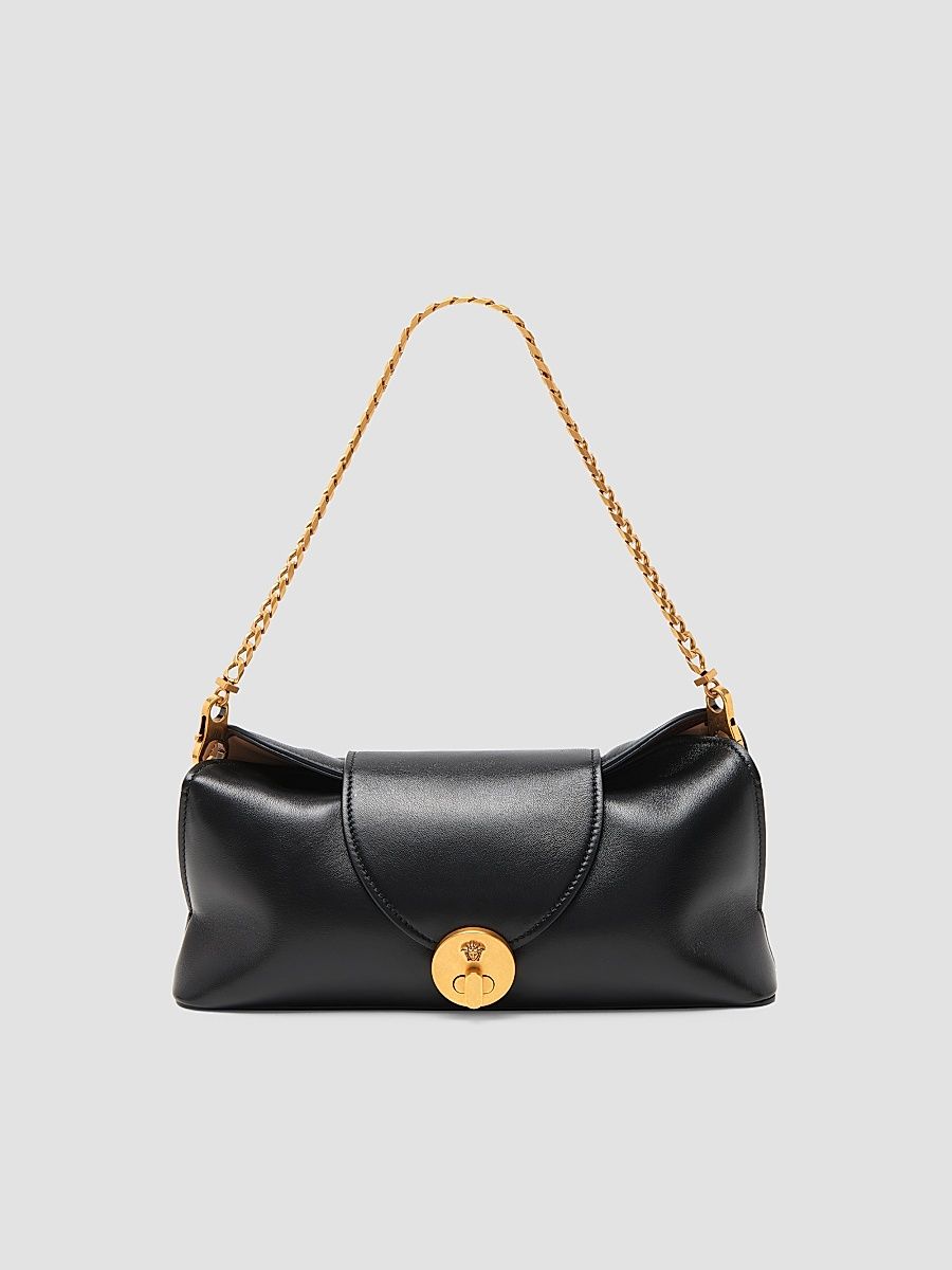 Women's Vivian Leather Clutch - Black Gold