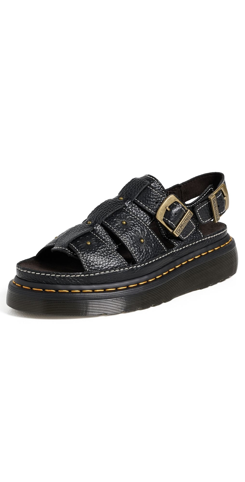 Dr. Martens Wrenlie Open Fisherman Sandals Black 11