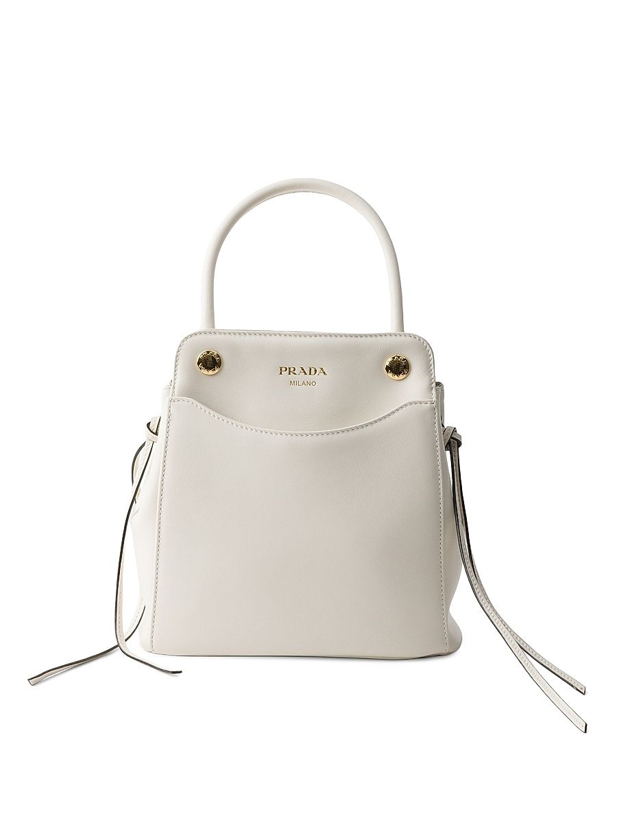 Women's Carry Mini Leather Top Handle Bag - White