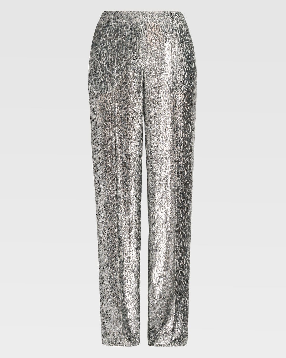 Fil Coupe Pleated Straight-Leg Trousers