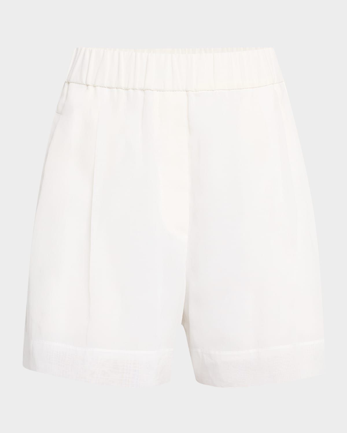 Pull-Up Cotton Gauze Shorts