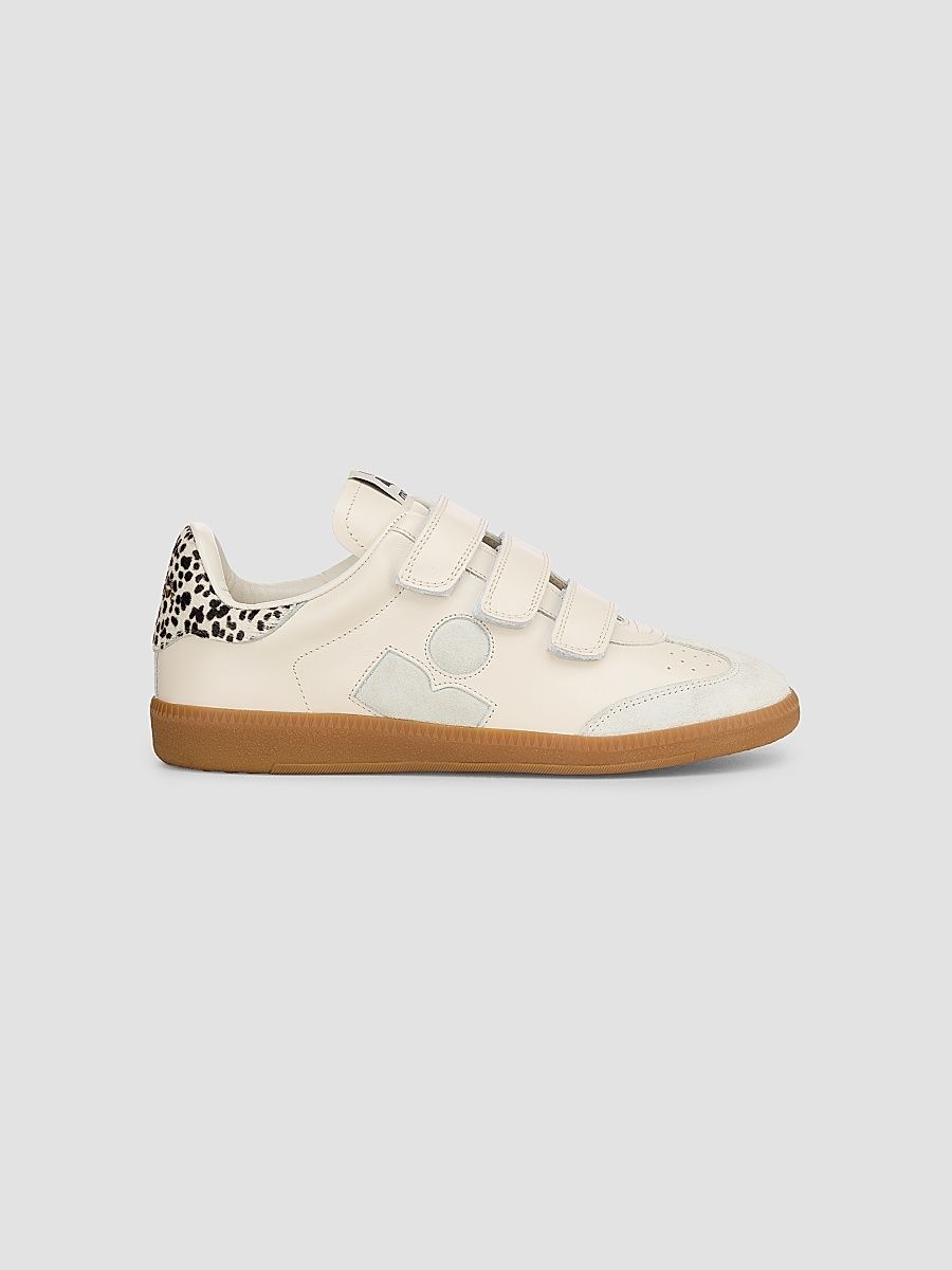 Isabel Marant Women's Beth Calf Hair Low-Top Sneakers - Chalk - Size 9