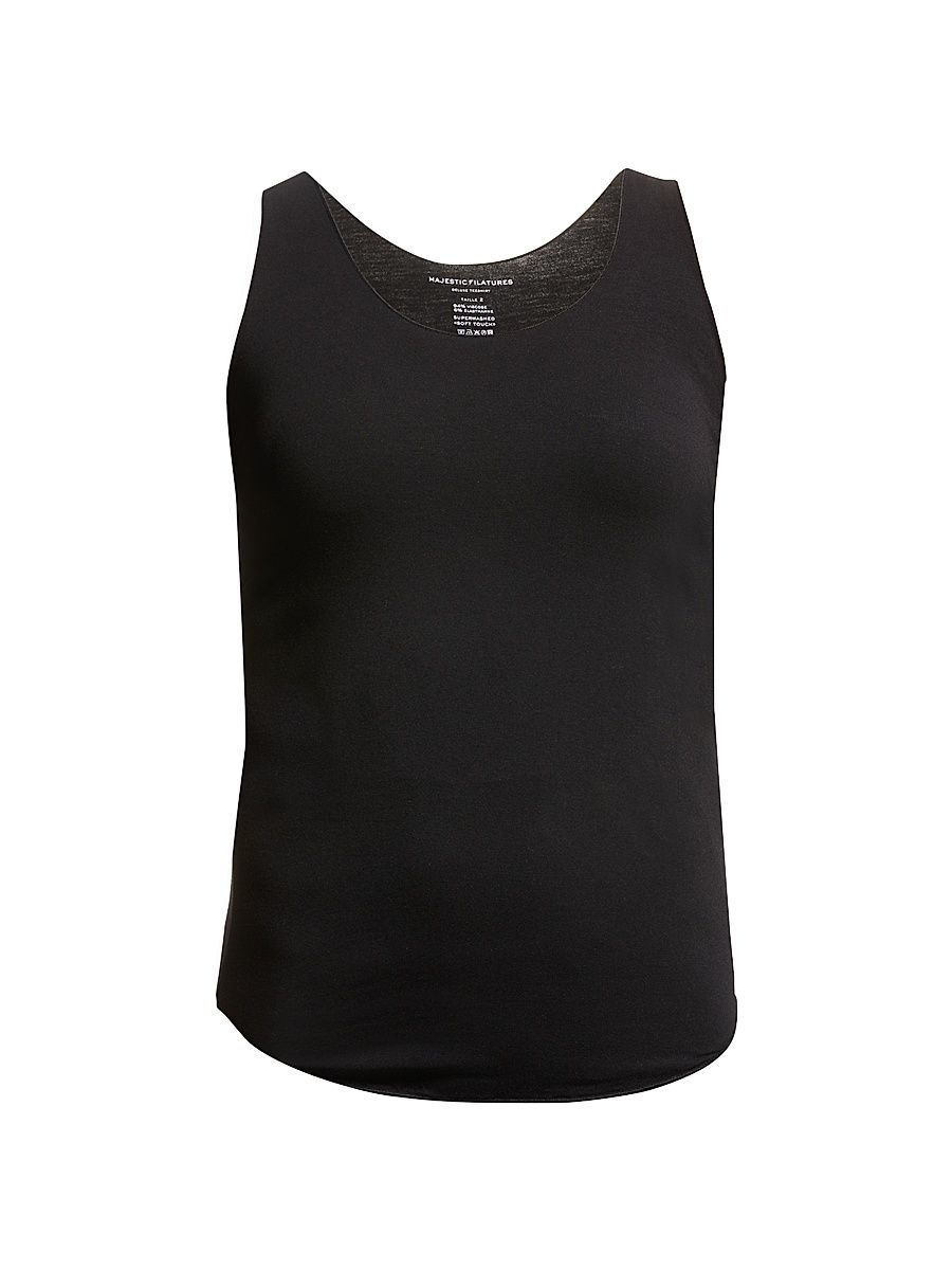 Women's Soft Touch Marrow-Edge Tank - Black - Size XL