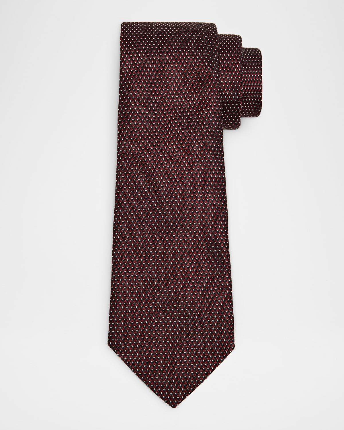 Men & apos;s Pin-Dot Silk and Viscose Tie