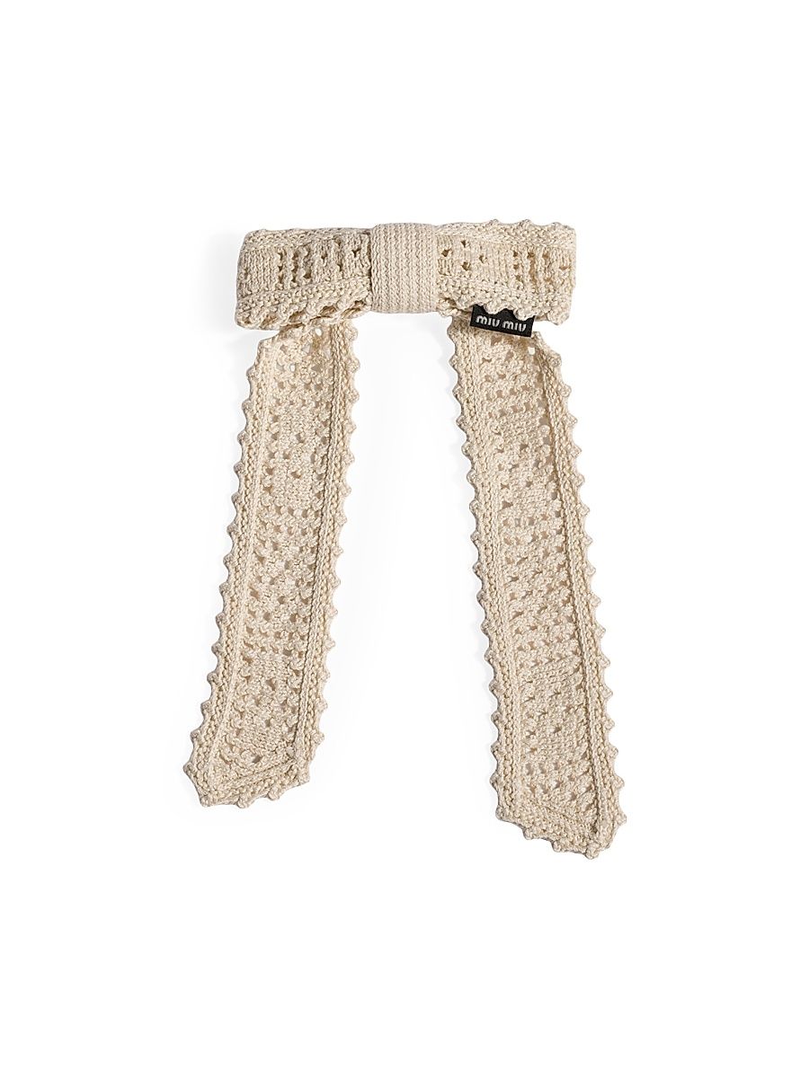 Women's Cotton Hair Clip - Beige Khaki