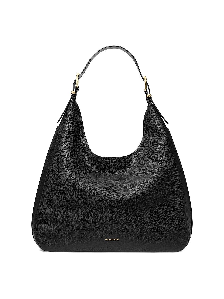 Women's Michael By Michael Kors Nolita Hobo Shoulder Bag - Black