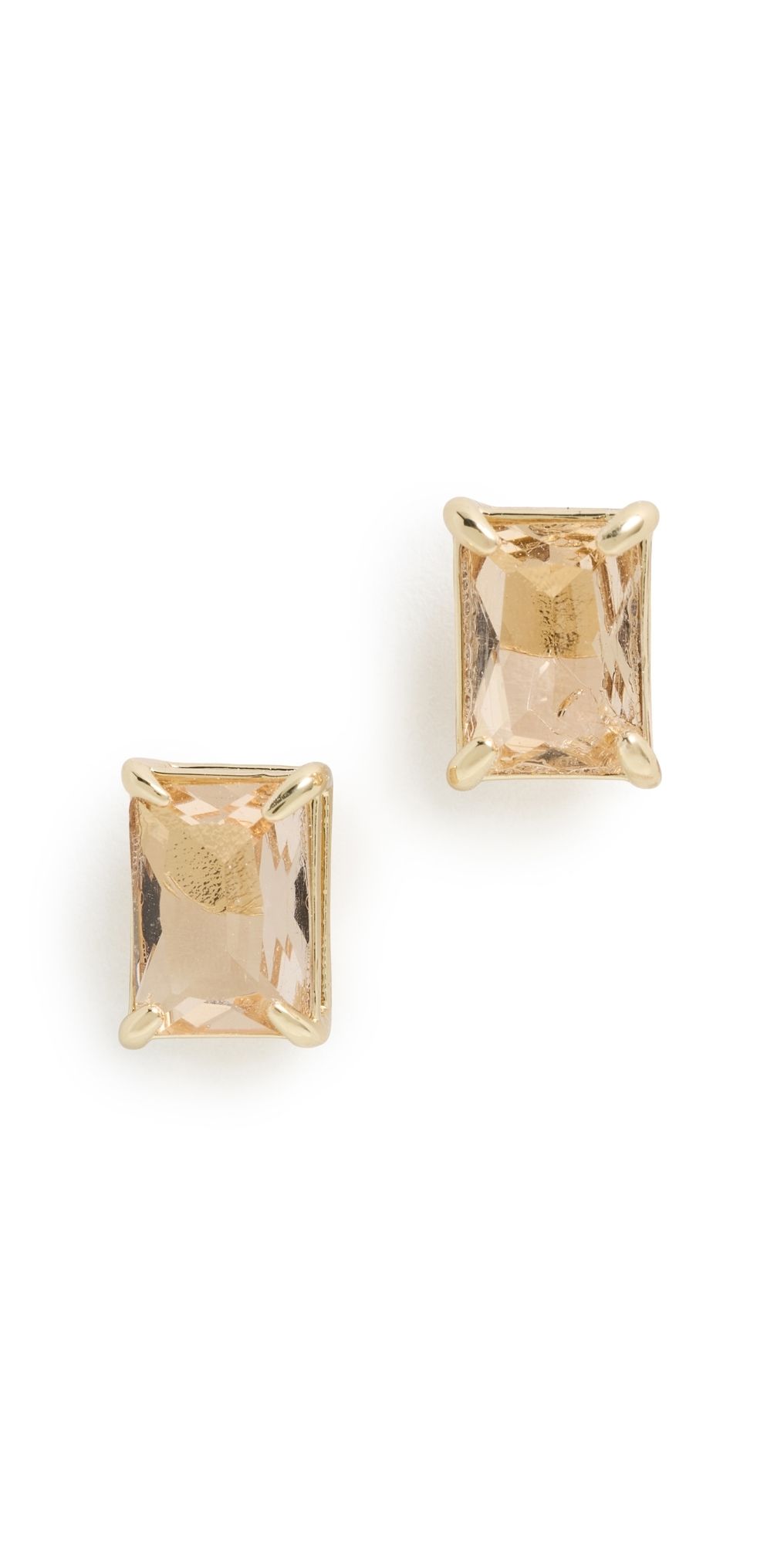 Clare V. Bijoux Stud Earrings Citrine One Size