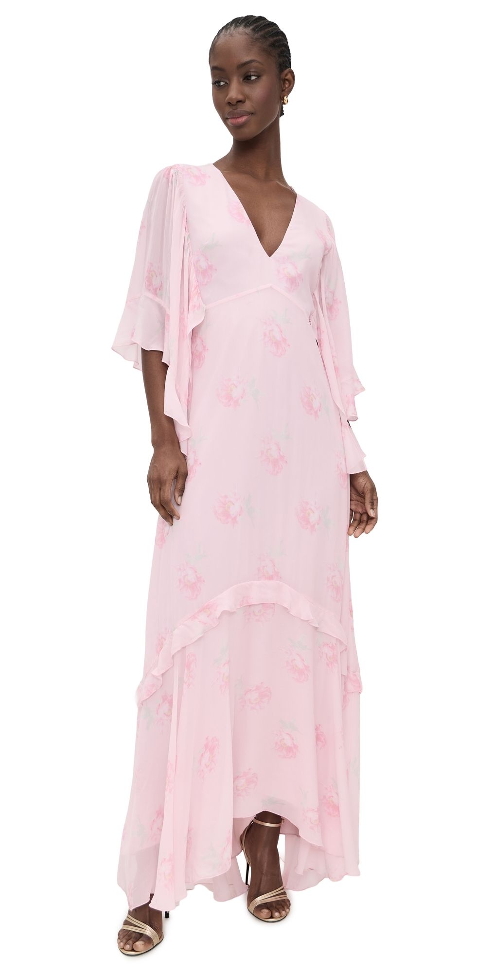 LoveShackFancy Brinley Dress Cimarron Rose 0