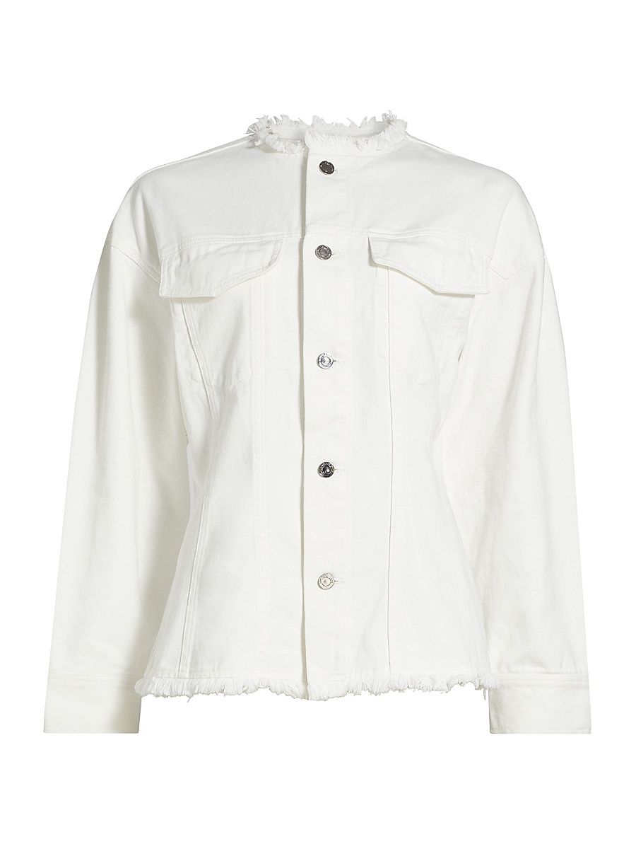 Women's Emma Denim Jacket - Ivory - Size 8
