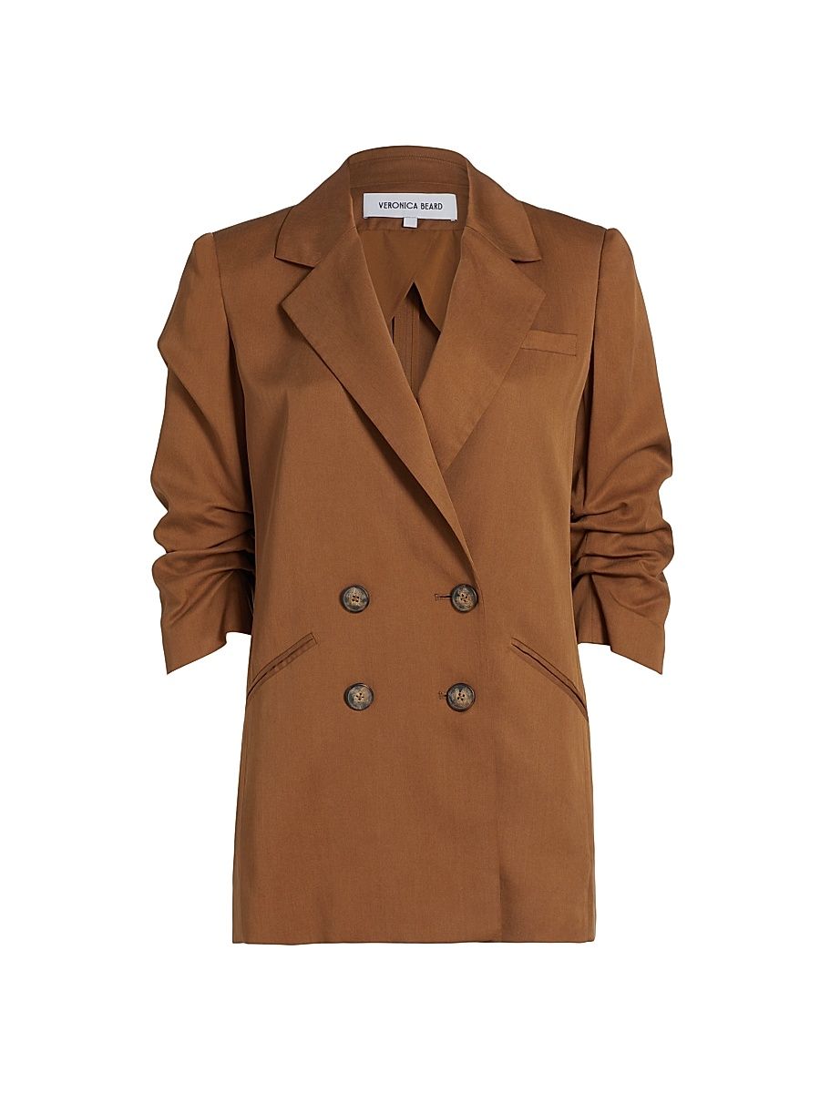 Women's Rupert Double-Breasted Jacket - Whisky - Size 2