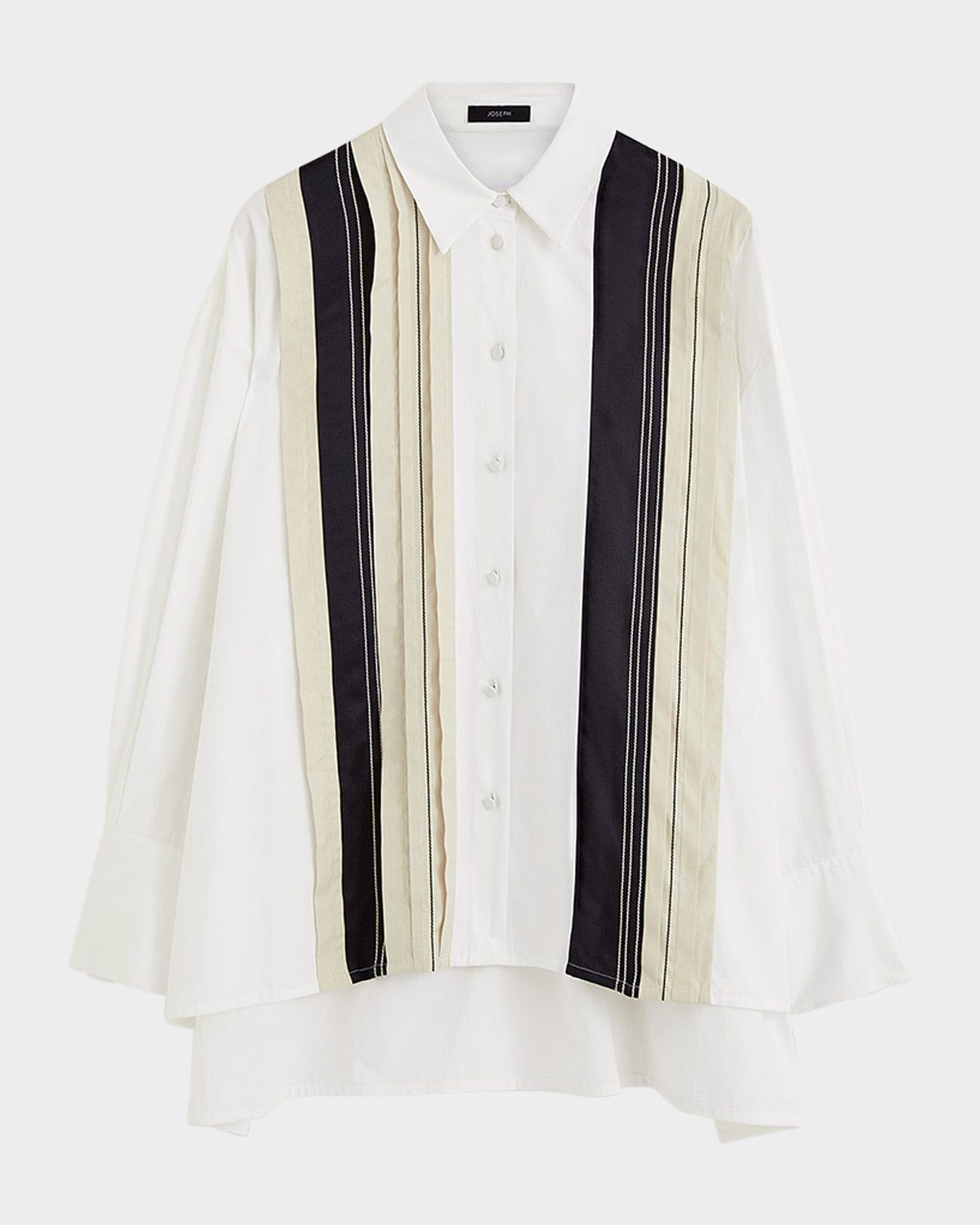 Bacar Striped Cotton Poplin Blouse