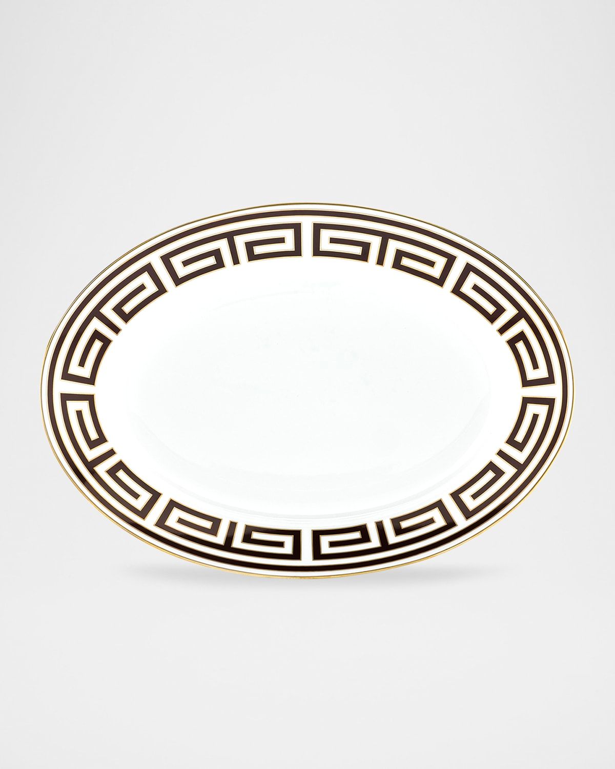 Labirinto Ebano Oval Flat Platter