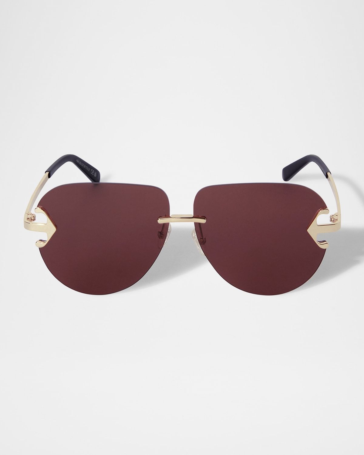 Men & apos;s Alexandria Metal Round Sunglasses