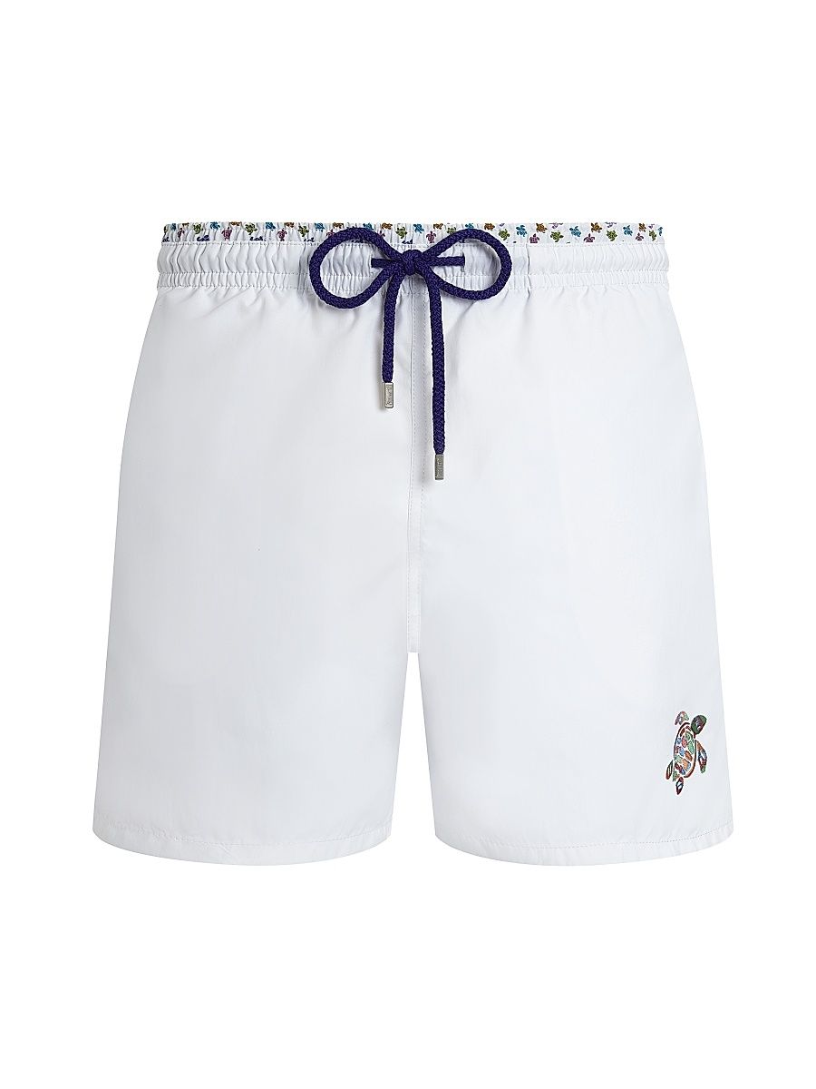 Men's Micro Ronde des Tortues Swim Shorts - White - Size XXXL