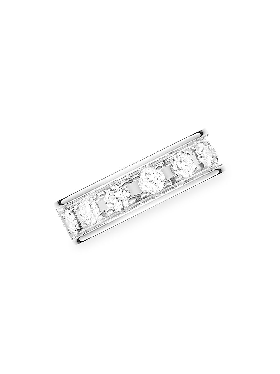 Women's Quatre Radiant Edition 18K White Gold & 0.14 TCW Diamond Single Earring - White Gold
