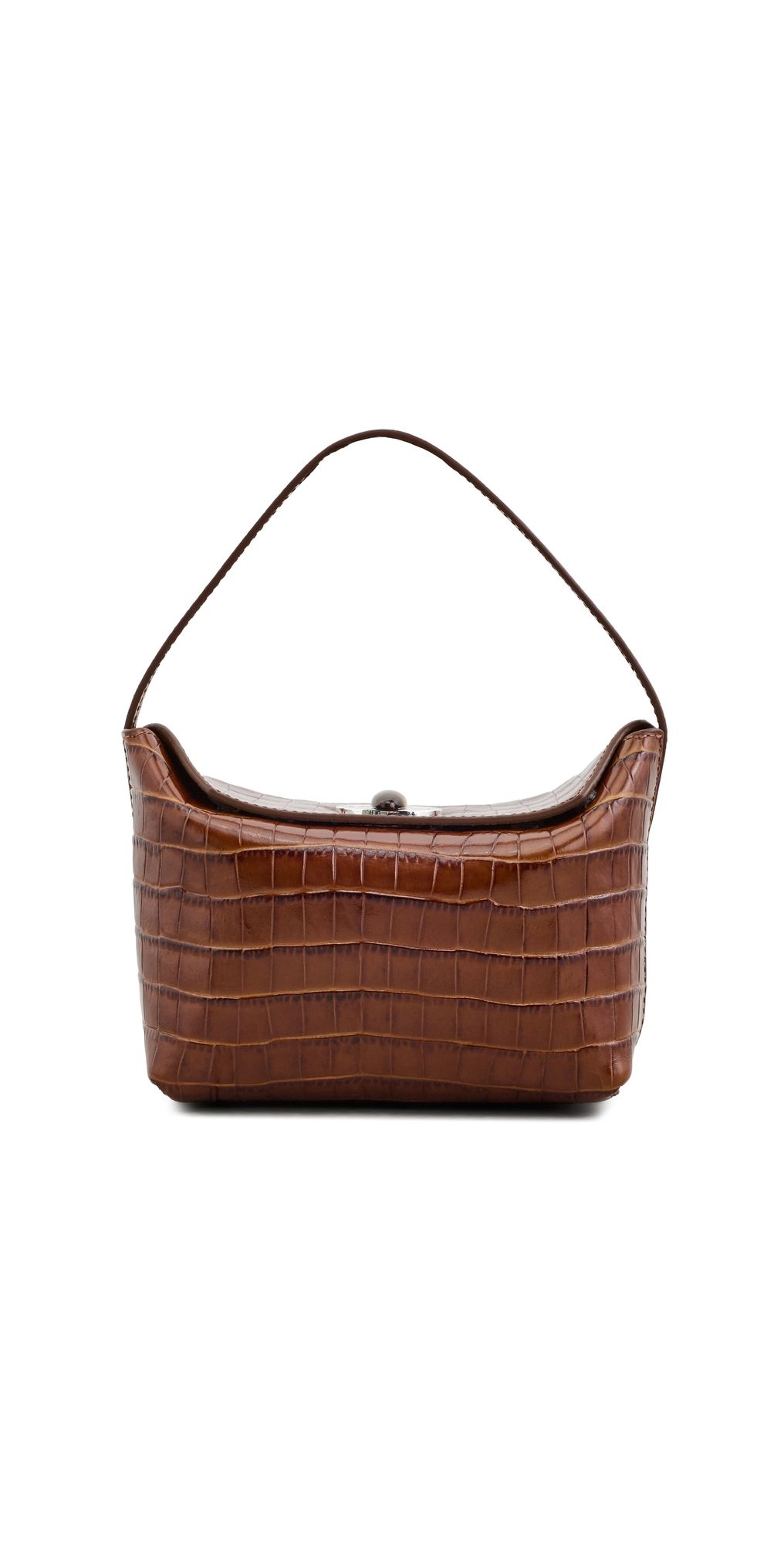 Christopher Esber Turnlock Embossed Mini Bag Cognac One Size