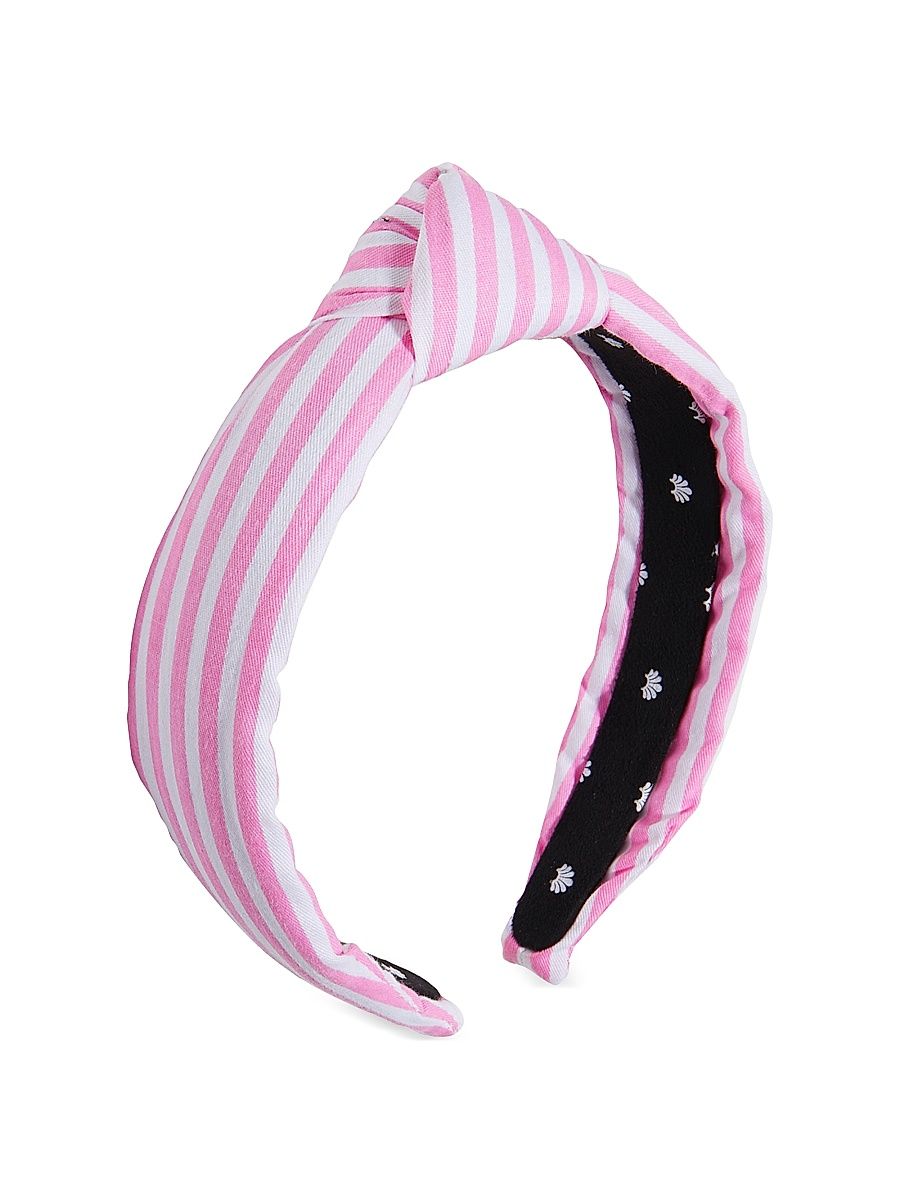 Women's Striped Cotton Knotted Headband - Flamingo