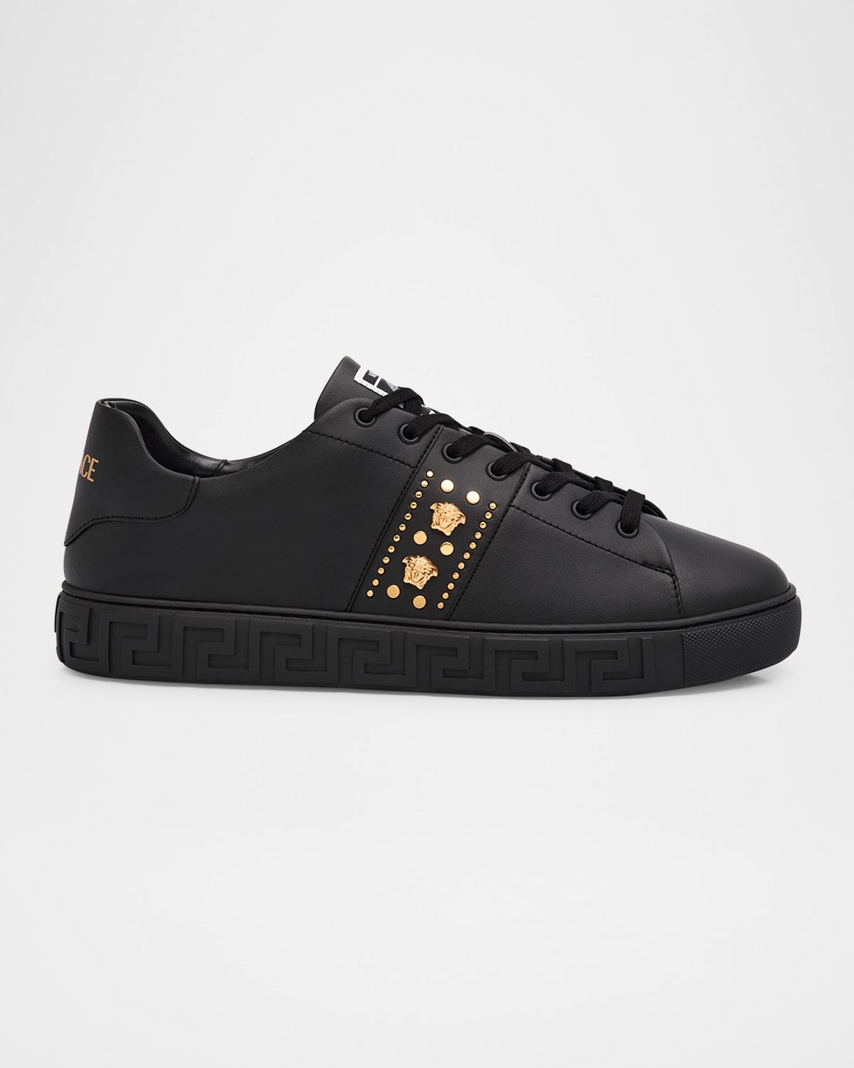 Men & apos;s La Greca Leather Low-Top Sneakers