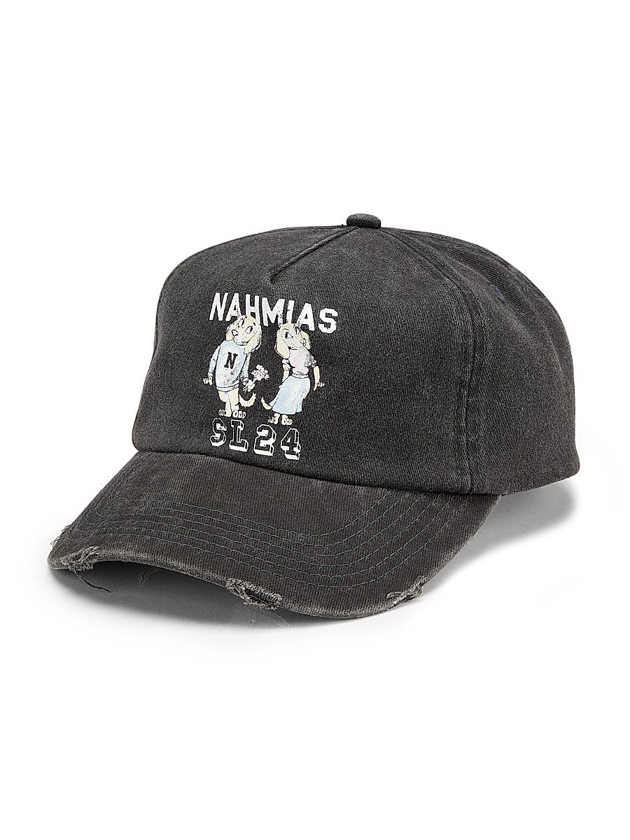 Men's Mascot Dad Cotton Baseball Cap - Off Black