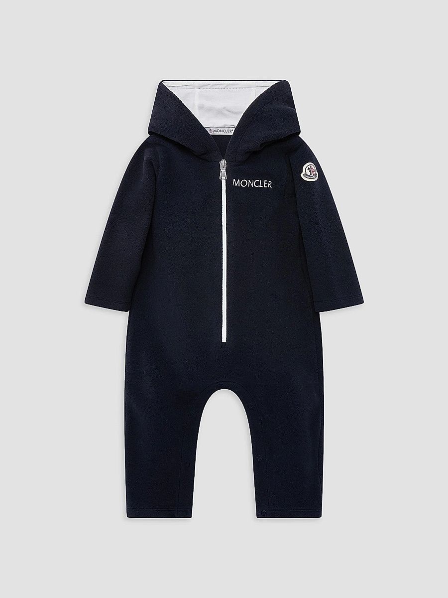 Moncler Unisex Baby Grow One-Piece - Navy Blue - Size 9 Months
