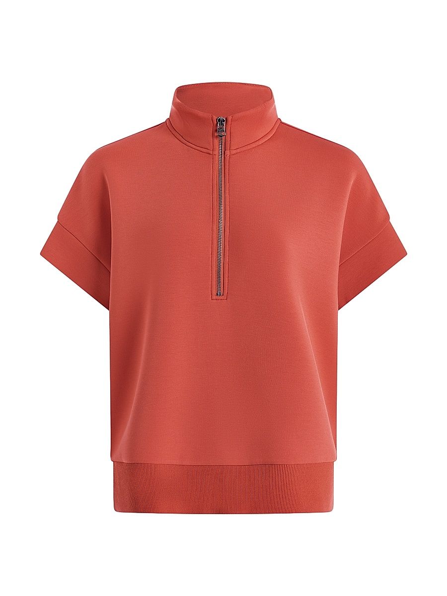 Women's Ritchie Short-Sleeve Half-Zip Pullover - Summer Fig - Size Small