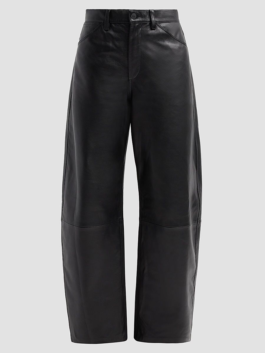 Women's Tribeca Leather Pants - Black - Size 12