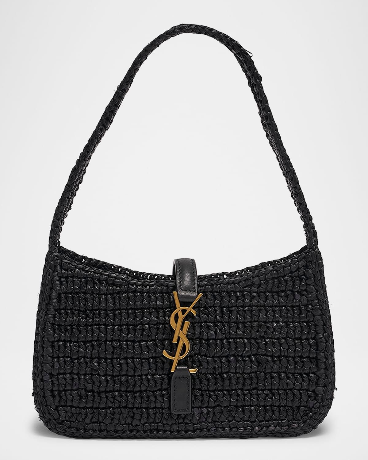 Le 5 A 7 Mini Shoulder Bag in Raffia