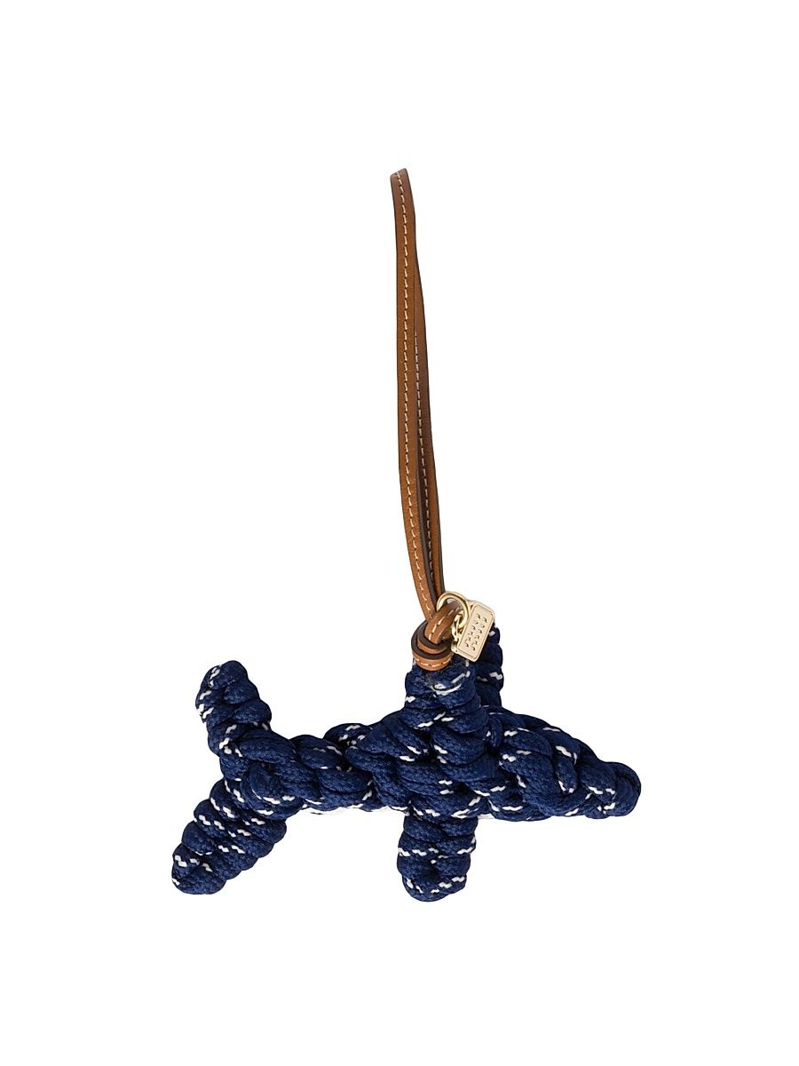 Women's Cord and Leather Trick Bag Accessory - Blue