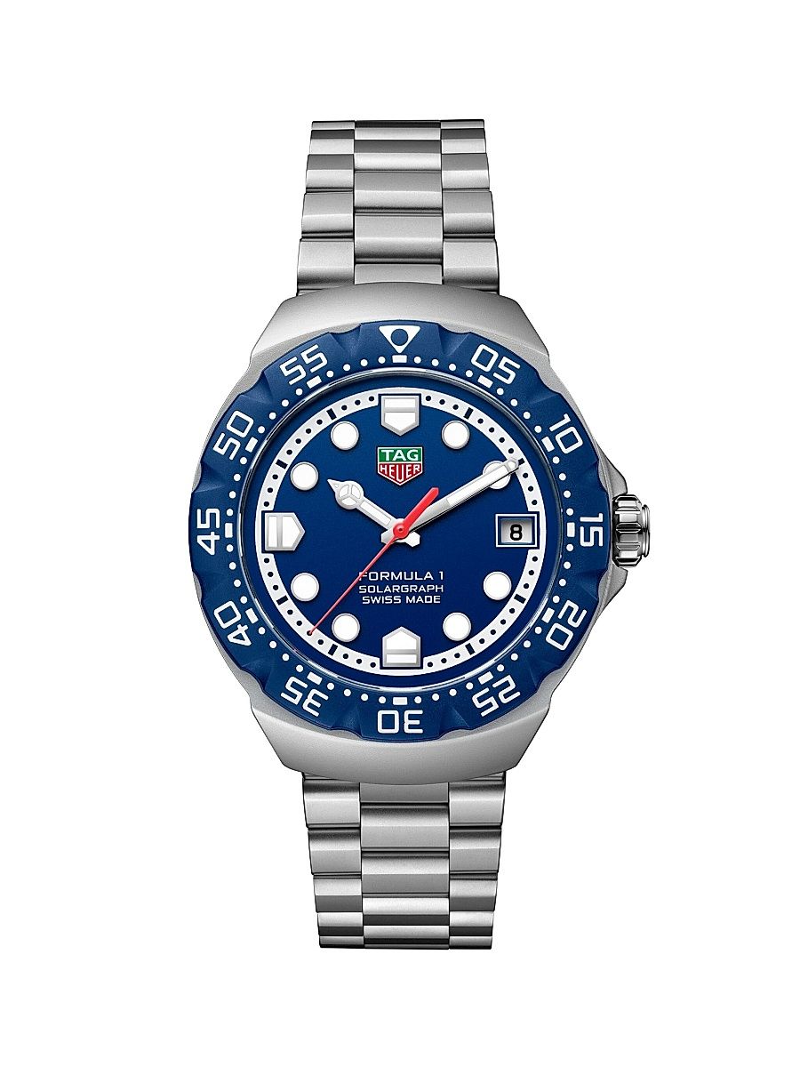 Women's Formula 1 Stainless Steel Solargraph Watch/38MM - Silver